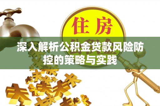 苏家屯深入解析公积金贷款风险防控的策略与实践