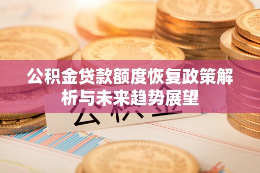 苏家屯公积金贷款额度恢复政策解析与未来趋势展望