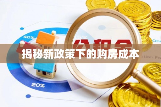 苏家屯揭秘新政策下的购房成本