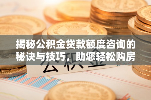 苏家屯揭秘公积金贷款额度咨询的秘诀与技巧，助您轻松购房！