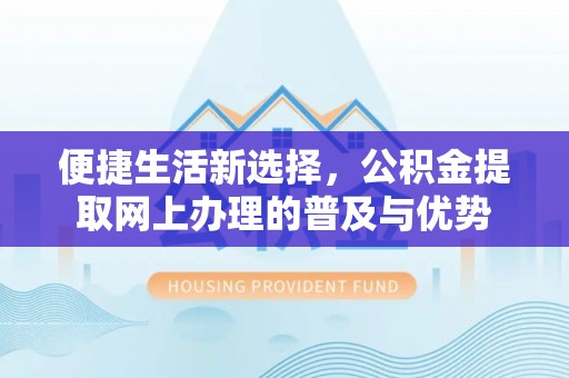 苏家屯便捷生活新选择，公积金提取网上办理的普及与优势