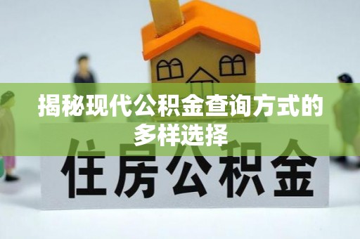 苏家屯揭秘现代公积金查询方式的多样选择