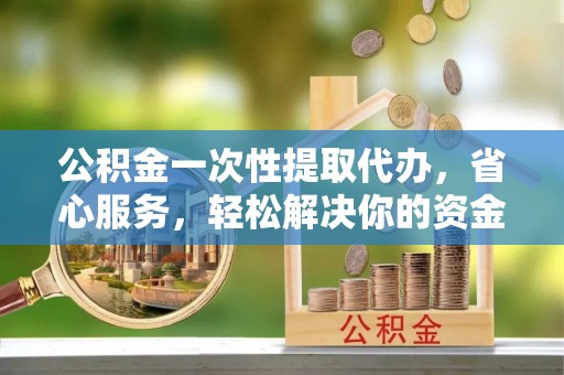 苏家屯公积金一次性提取代办，省心服务，轻松解决你的资金需求