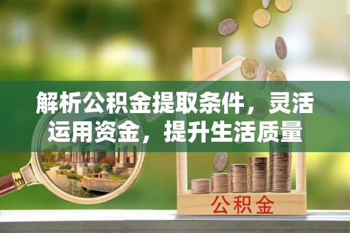 苏家屯解析公积金提取条件，灵活运用资金，提升生活质量