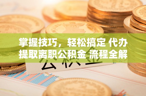 苏家屯掌握技巧，轻松搞定 代办提取离职公积金 流程全解析