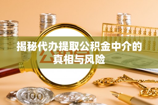 苏家屯揭秘代办提取公积金中介的真相与风险