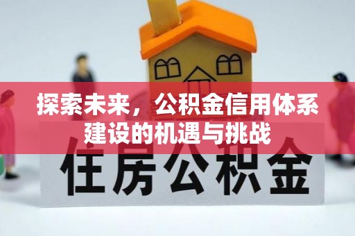 苏家屯探索未来，公积金信用体系建设的机遇与挑战